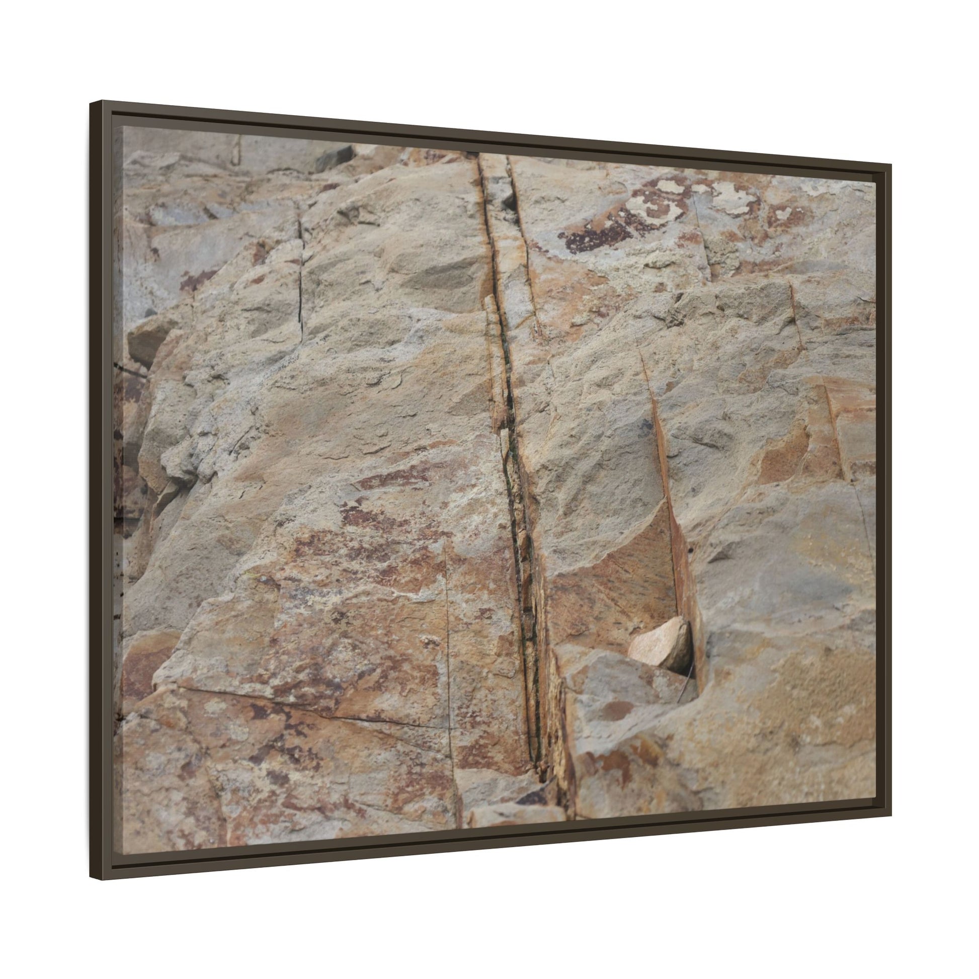 Sedimentary Symphony - Unique Stretched Canvas Wall Art - Art By Earth