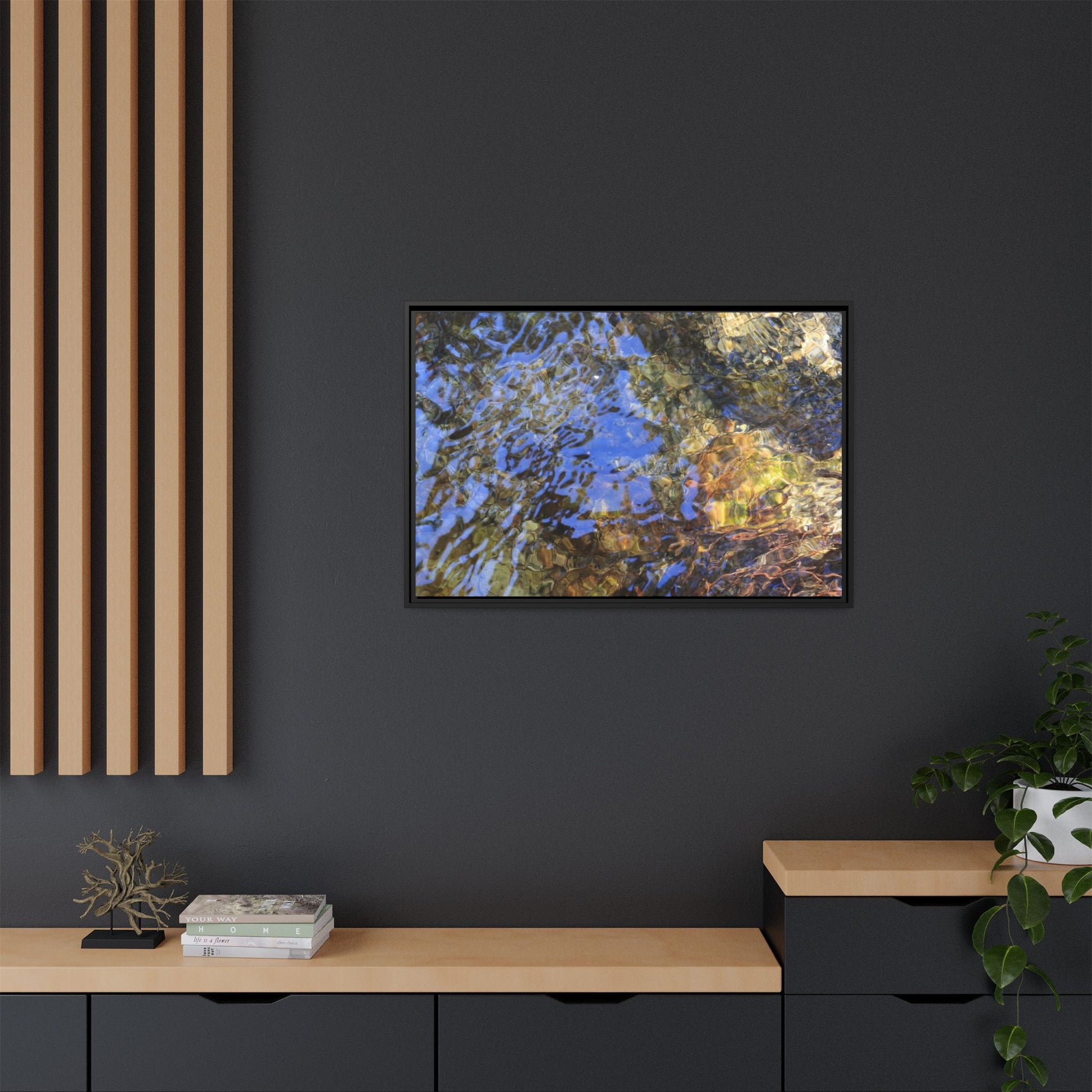 Watery Kaleidoscope - Unique Stretched Canvas Wall Art - Art By Earth