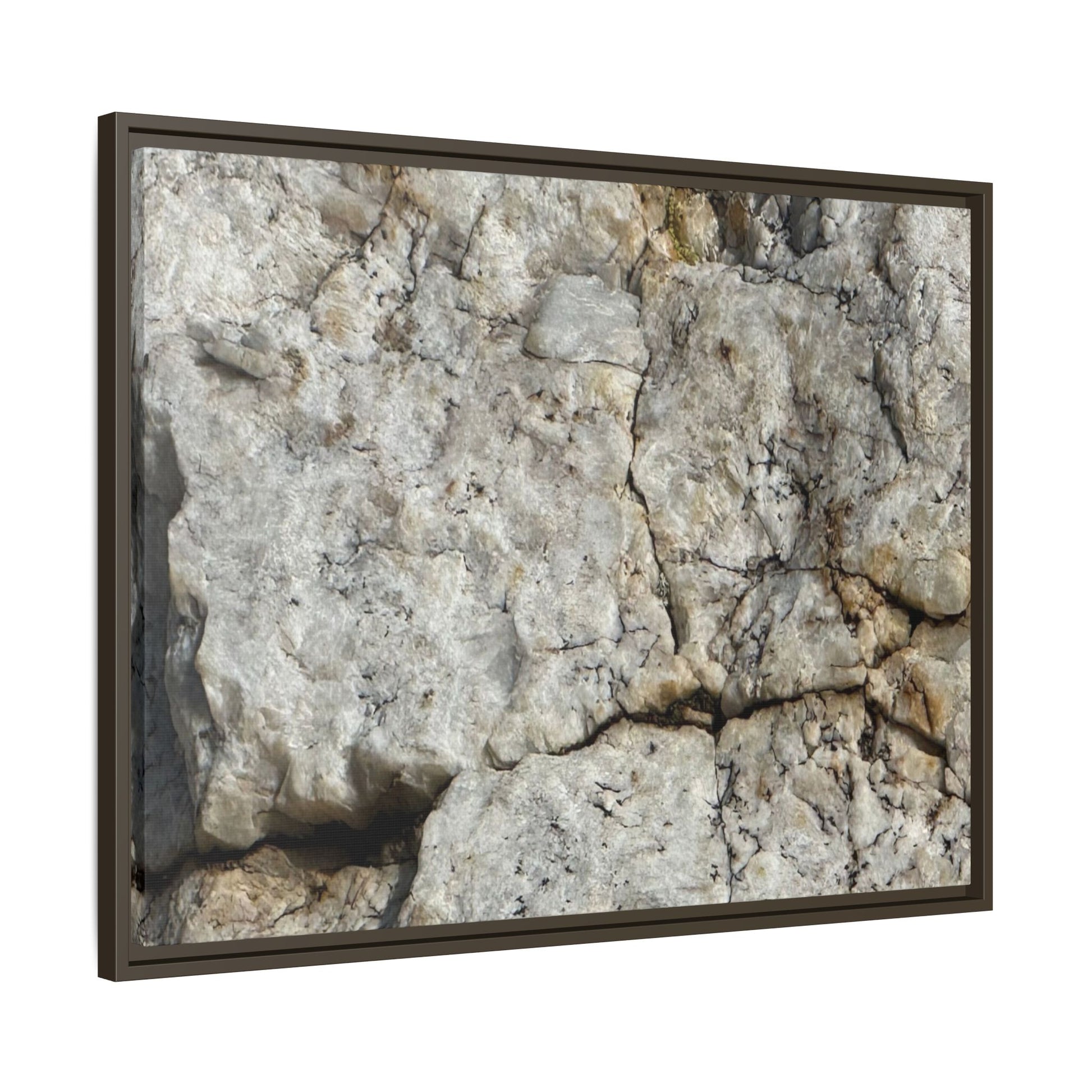 Weathered Limestone Formation - Unique Stretched Canvas Wall Art - Art By Earth