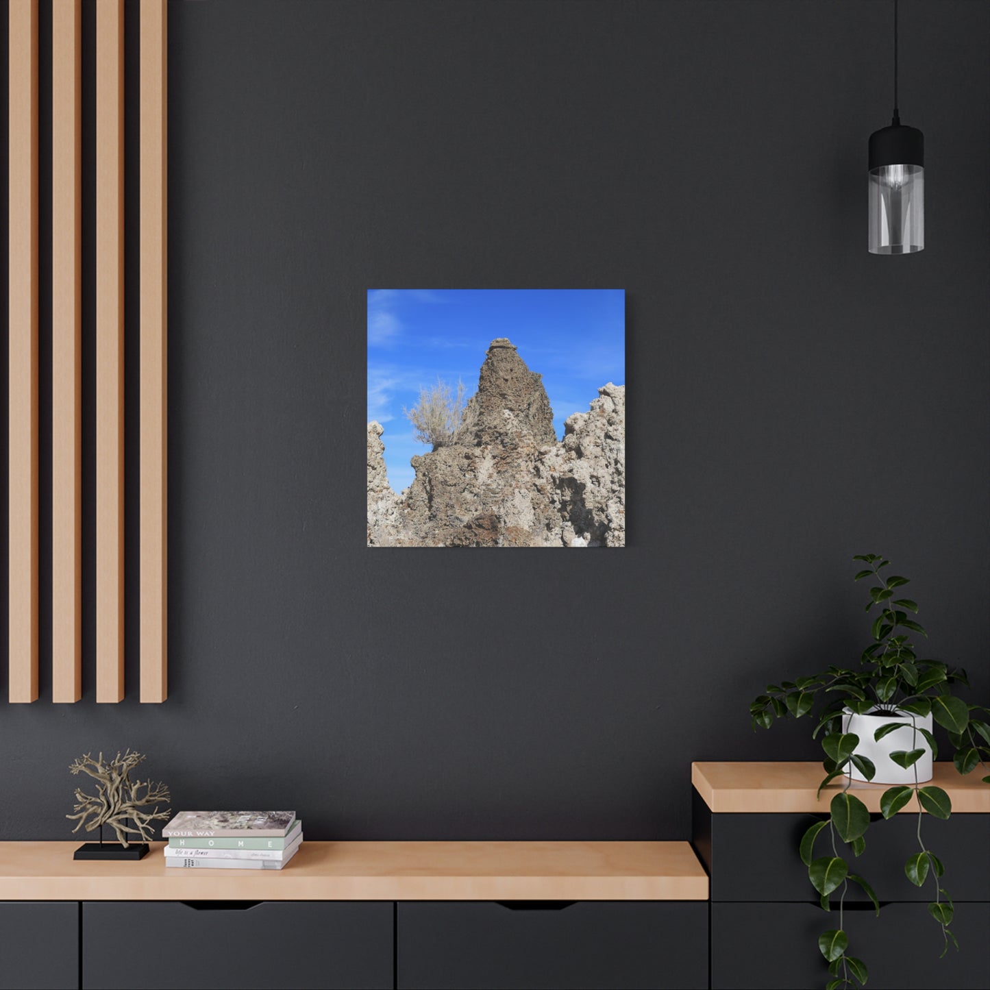 Towering Sentinels of Stone - Unique Frameless Canvas Wall Art