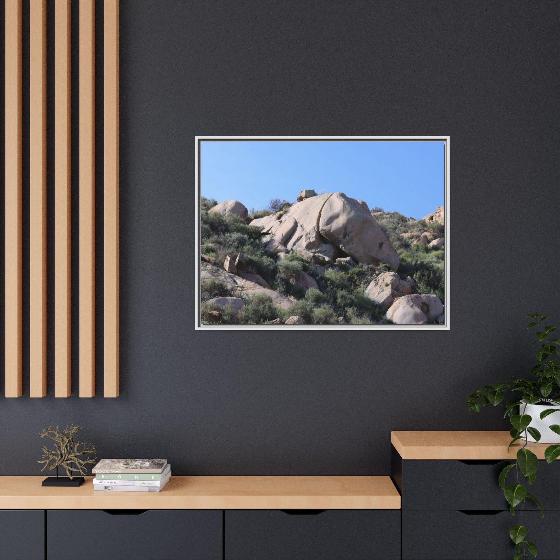 Ancient Stone Landscape - Unique Stretched Canvas Wall Art - Art By Earth