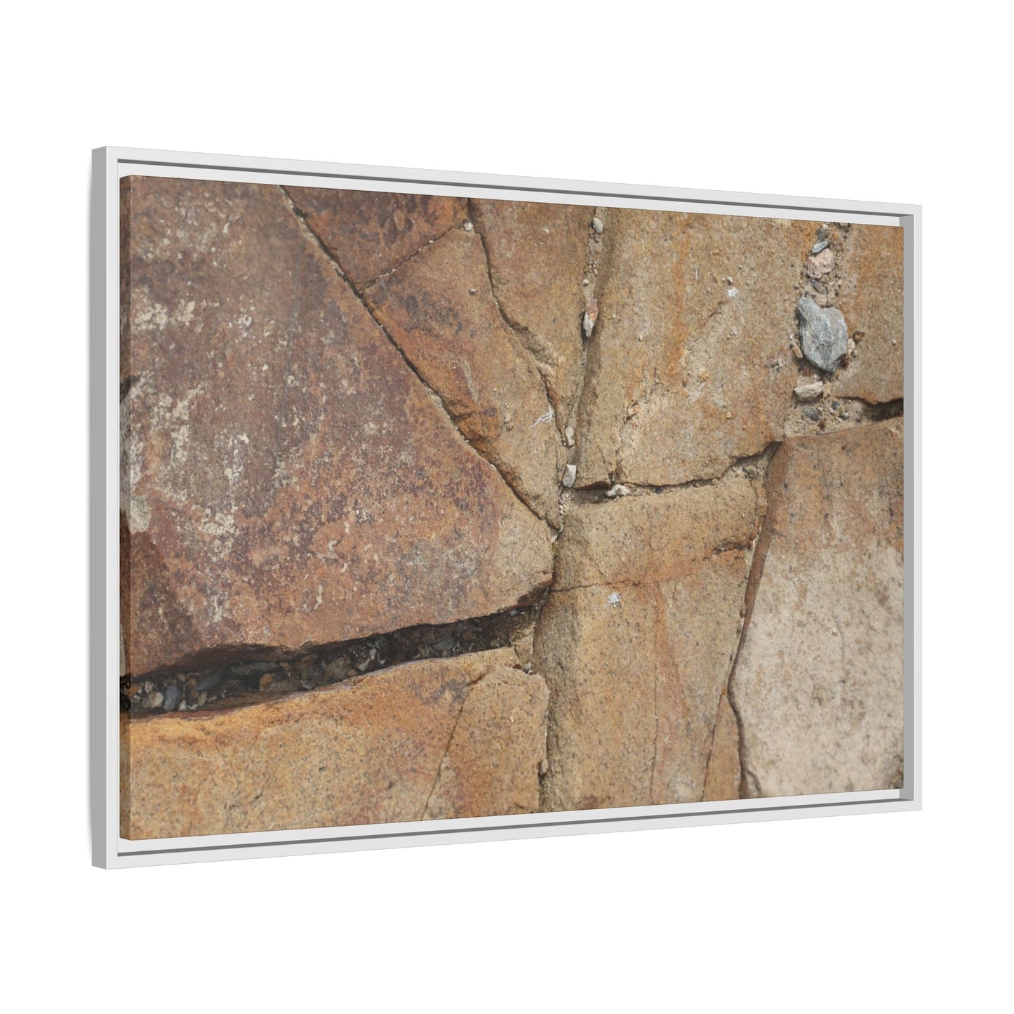 Rusty Crevices - Unique Stretched Canvas Wall Art - Art By Earth