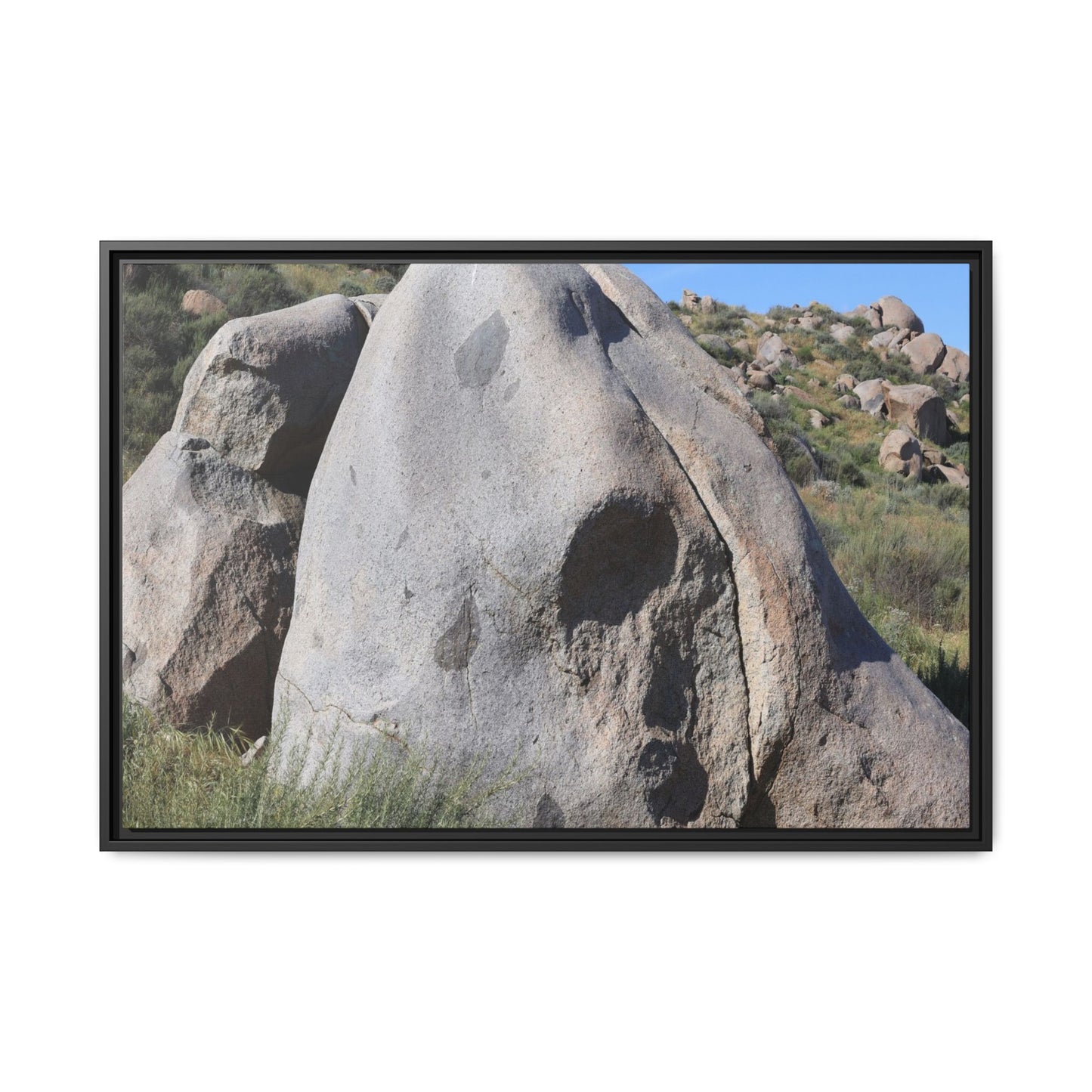 Skull Rock Desert - Unique Stretched Canvas Wall Art - Art By Earth