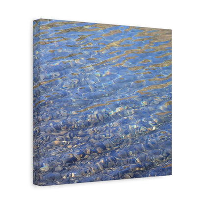 Ripples of Azure - Unique Frameless Canvas Wall Art