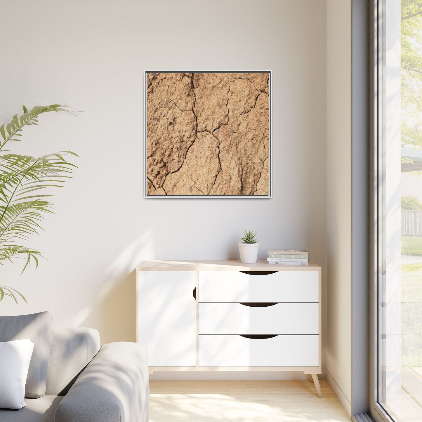 Parched Land - Unique Stretched Canvas Wall Art - Art By Earth