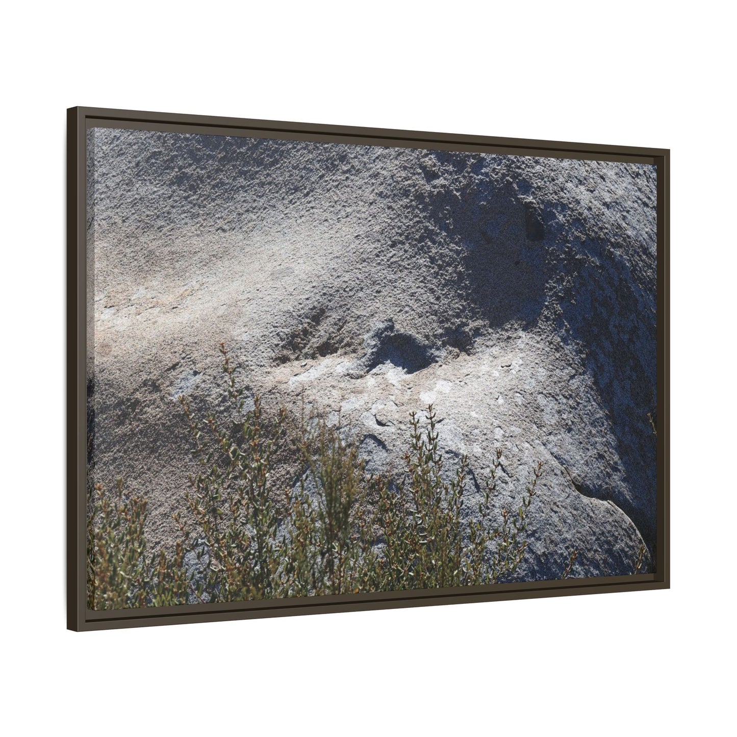 Weathered Boulder with Character - Unique Stretched Canvas Wall Art