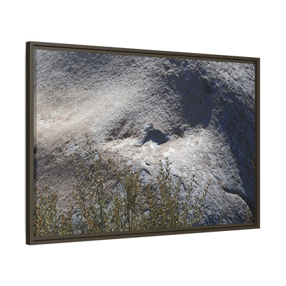 Weathered Boulder with Character - Unique Stretched Canvas Wall Art