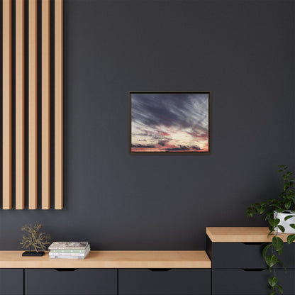 Fiery Sky at Dusk - Unique Stretched Canvas Wall Art - Art By Earth