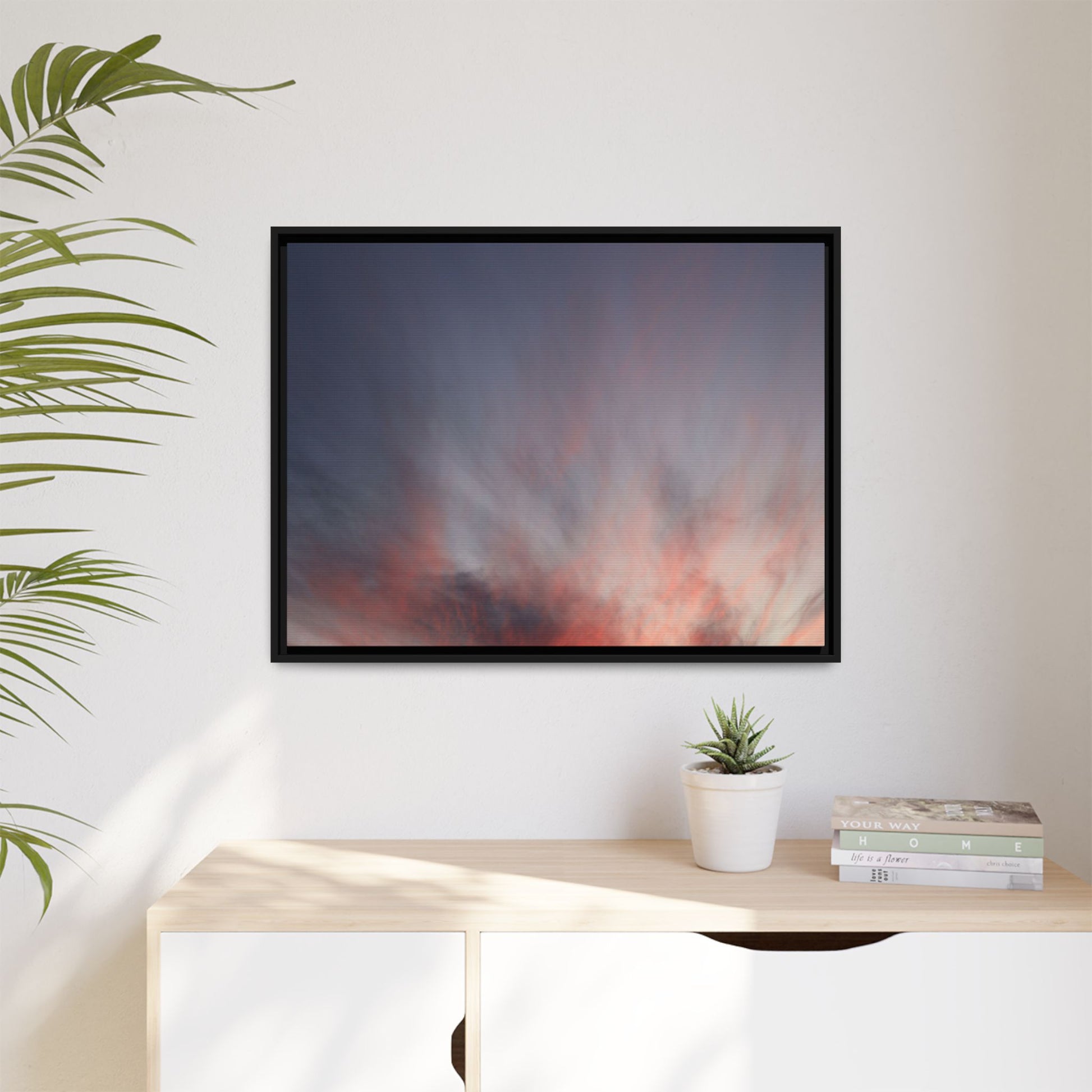 Celestial Blaze - Unique Stretched Canvas Wall Art - Art By Earth