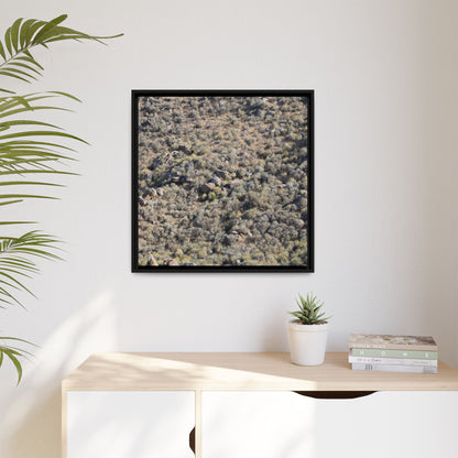 Arid Terrain Study - Unique Stretched Canvas Wall Art - Art By Earth