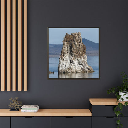 Tufa Tower Reflection - Unique Stretched Canvas Wall Art