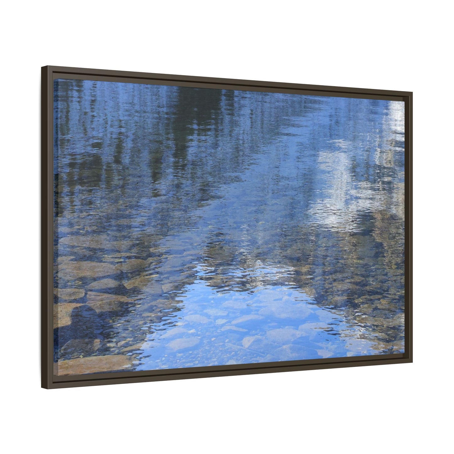 Reflected Stones - Unique Stretched Canvas Wall Art