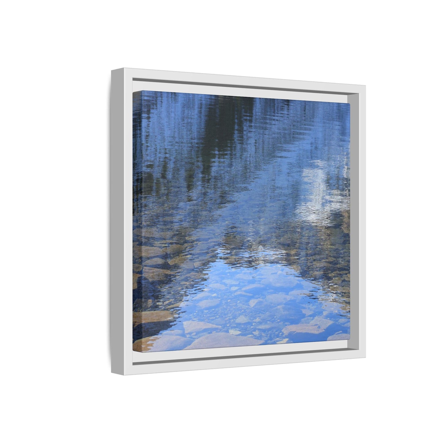 Reflected Stones - Unique Stretched Canvas Wall Art