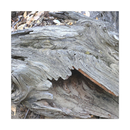 Whispers of Ancient Wood - Unique Frameless Canvas Wall Art - Art By Earth