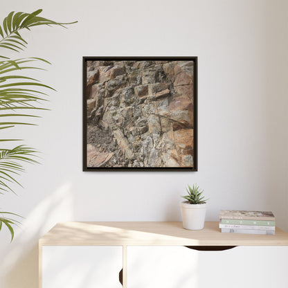 Stone's Silent Story - Unique Stretched Canvas Wall Art - Art By Earth