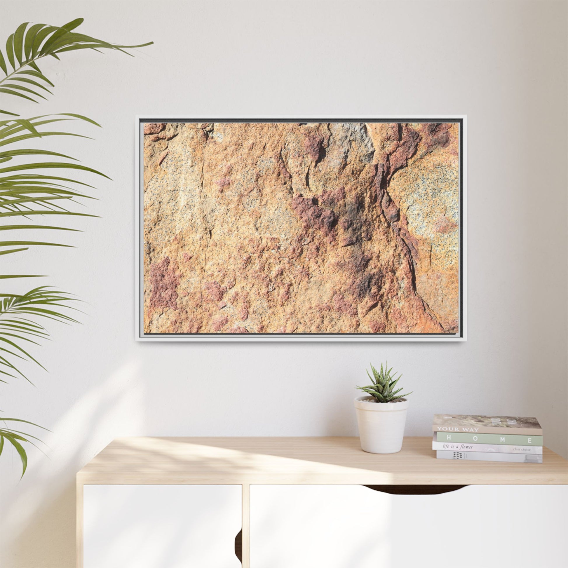 Fractal Stone - Unique Stretched Canvas Wall Art - Art By Earth