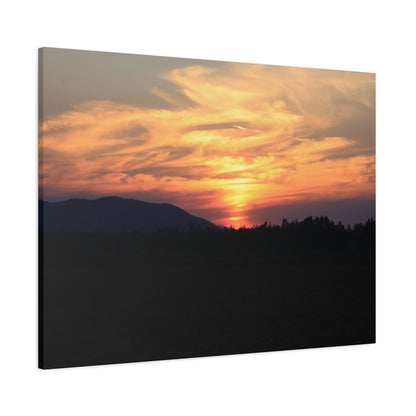 Mountain Twilight - Unique Frameless Canvas Wall Art - Art By Earth