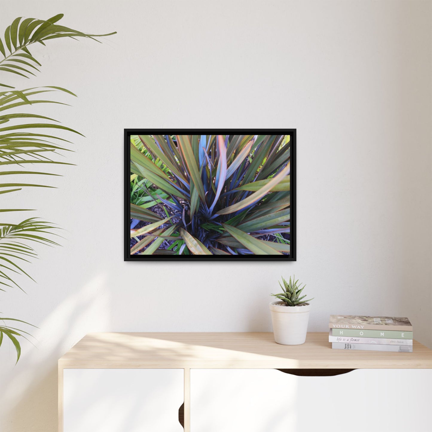 Radiant Leaves - Unique Stretched Canvas Wall Art - Art By Earth