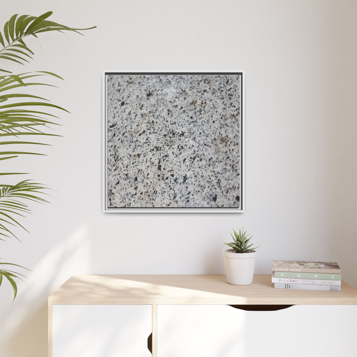 Monochrome Mosaic - Unique Stretched Canvas Wall Art - Art By Earth
