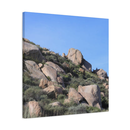 Desert Boulder Formation - Unique Frameless Canvas Wall Art - Art By Earth