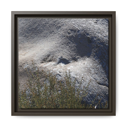 Weathered Boulder with Character - Unique Stretched Canvas Wall Art