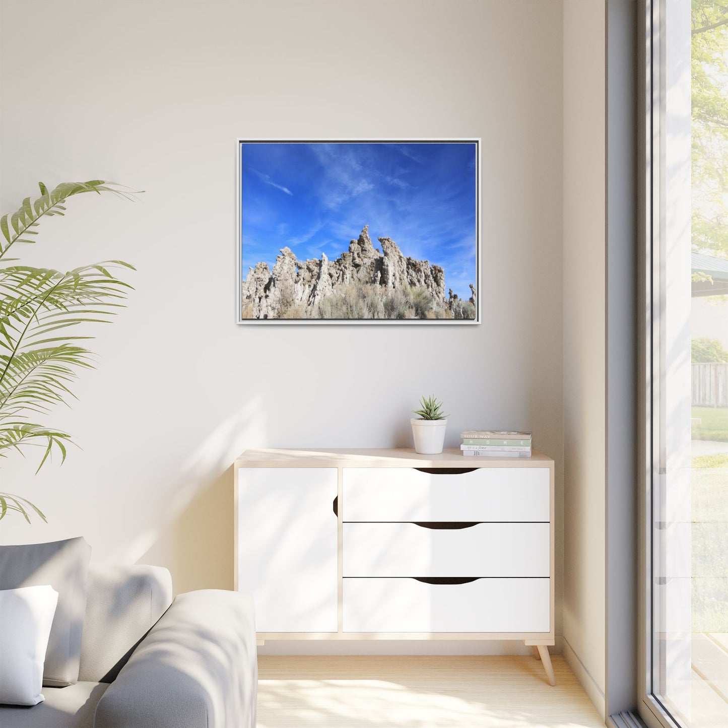 Frozen Sentinels - Unique Stretched Canvas Wall Art