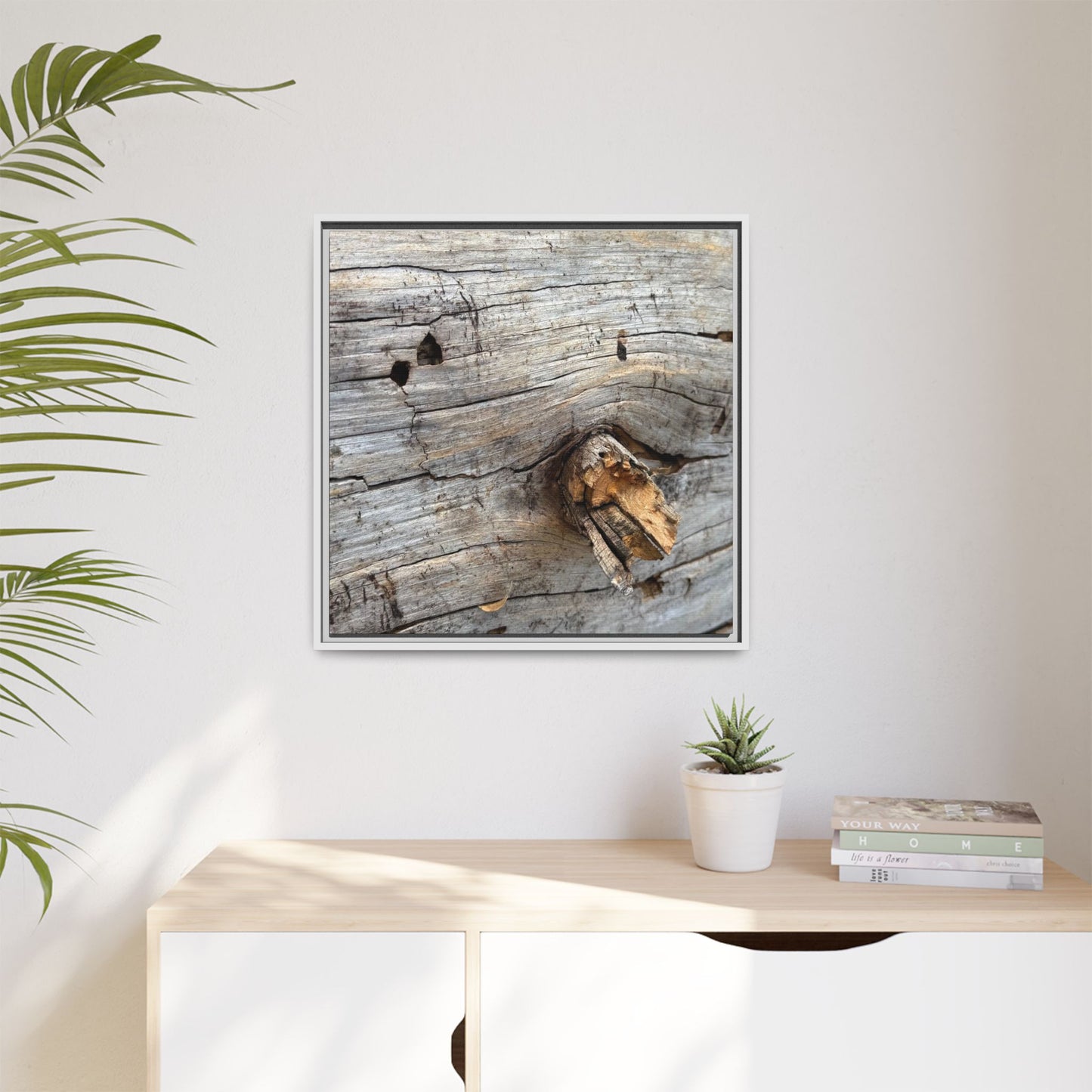 Weathered Wood Texture - Unique Stretched Canvas Wall Art - Art By Earth