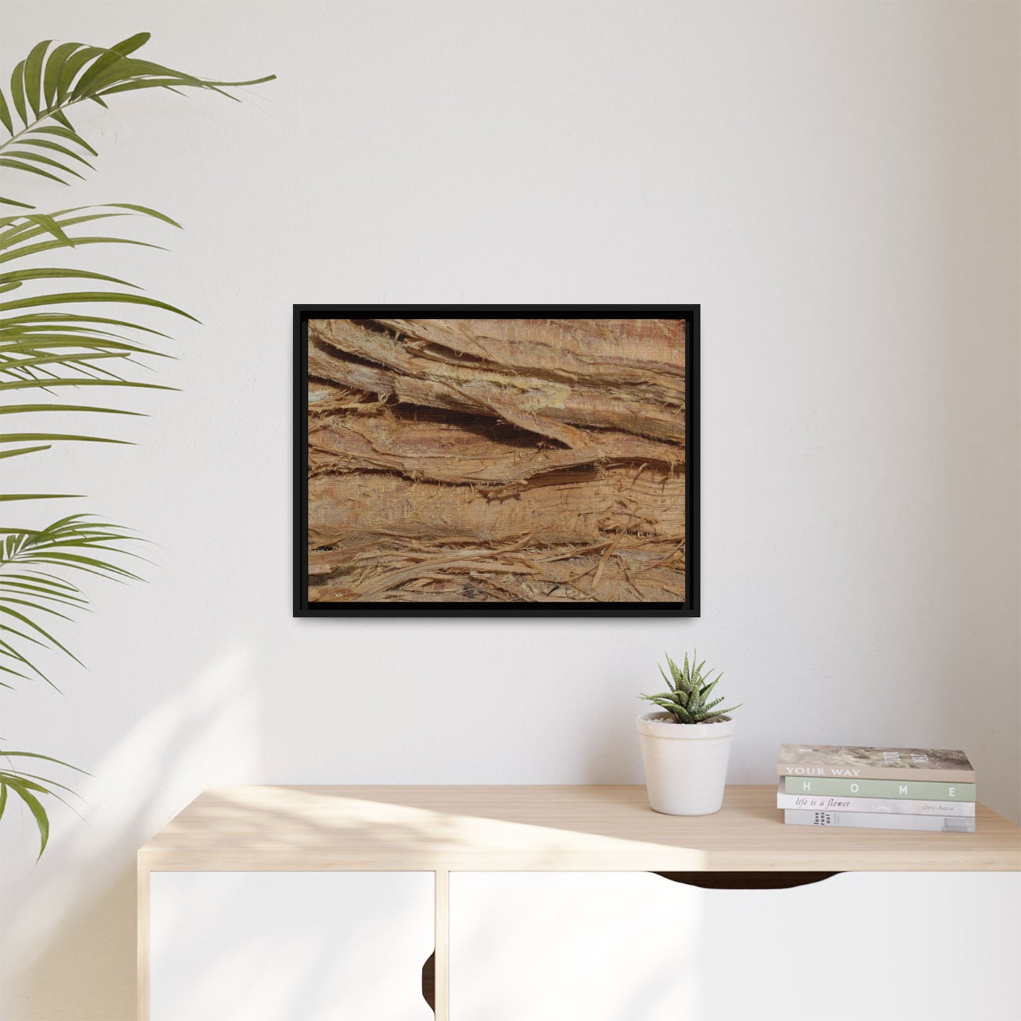 Splintered Bark - Unique Stretched Canvas Wall Art - Art By Earth