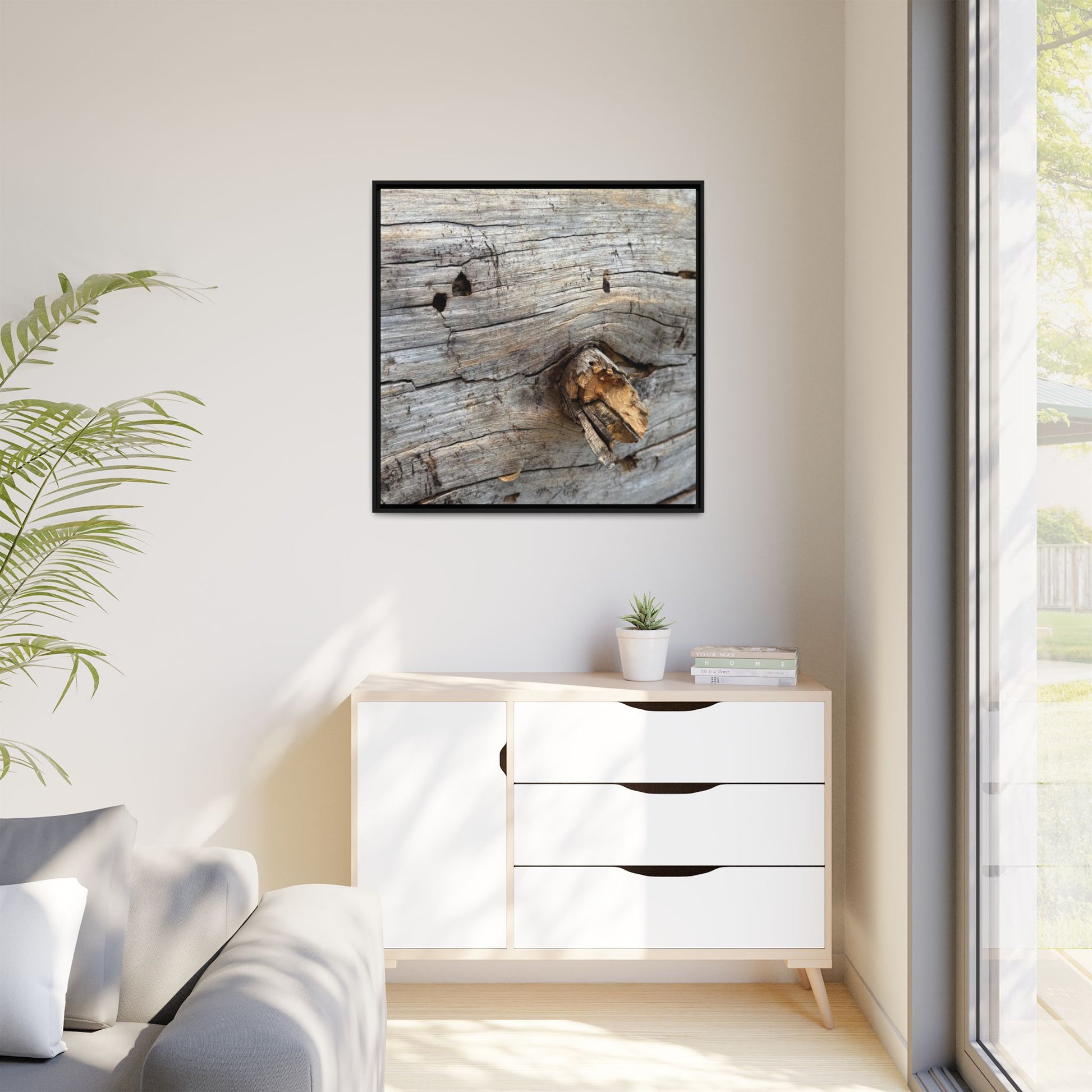 Weathered Wood Texture - Unique Stretched Canvas Wall Art - Art By Earth