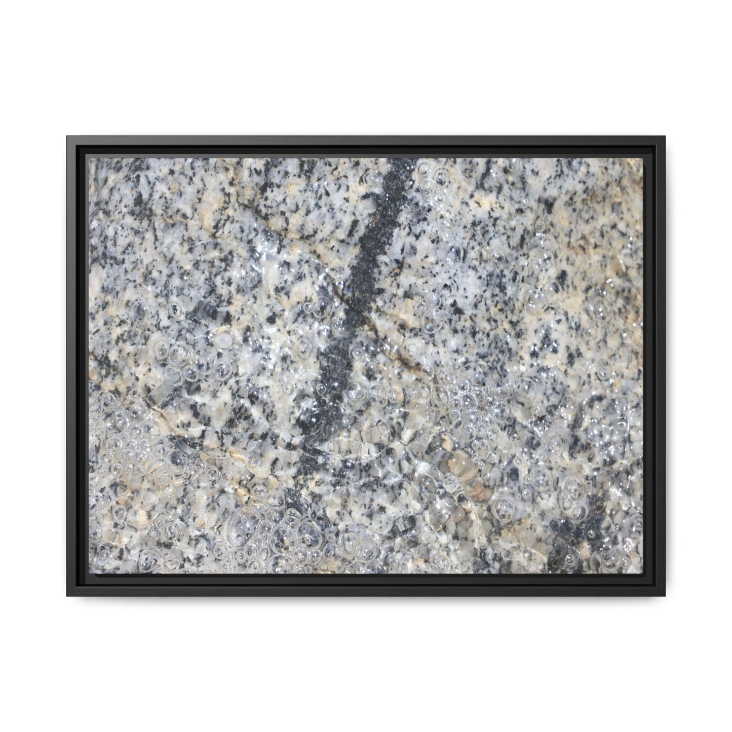 Granite Bubbles - Unique Stretched Canvas Wall Art - Art By Earth