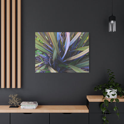 Twisted Blades of Verdant Symphony - Unique Frameless Canvas Wall Art - Art By Earth