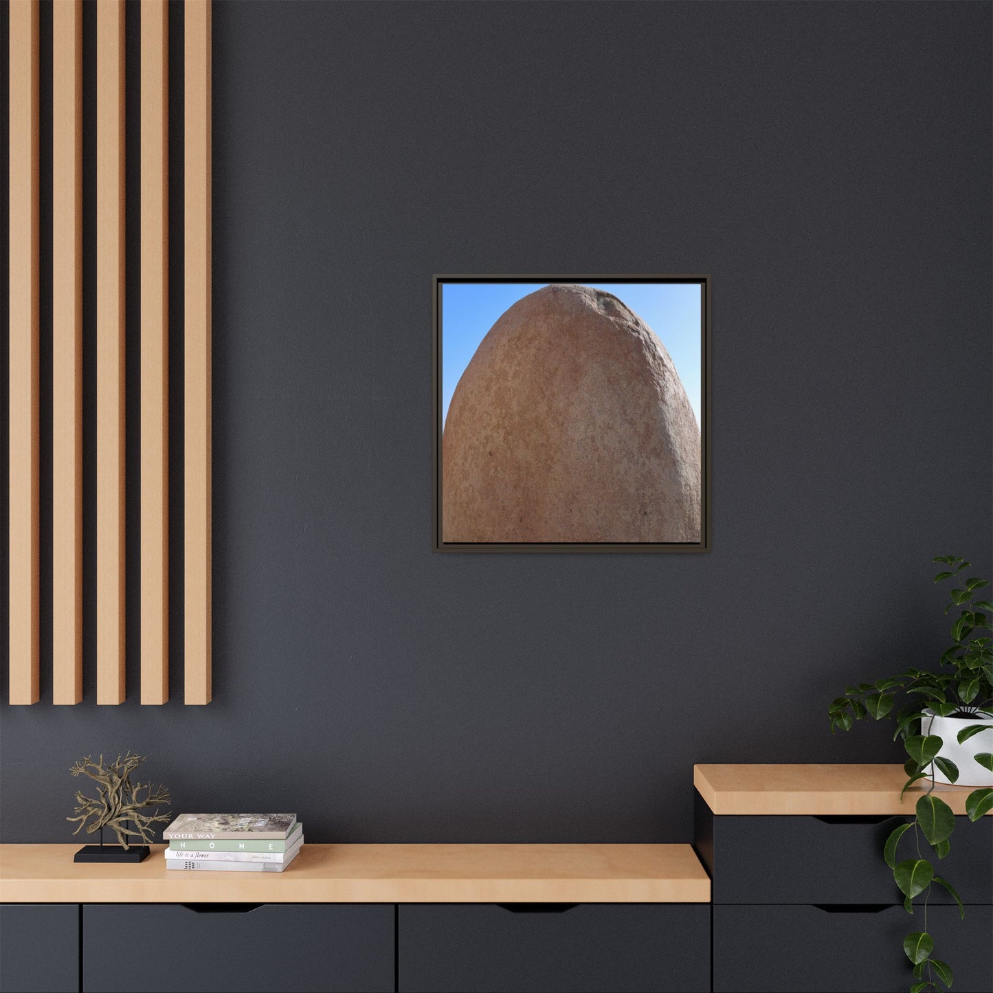 Stone Sphere - Unique Stretched Canvas Wall Art - Art By Earth
