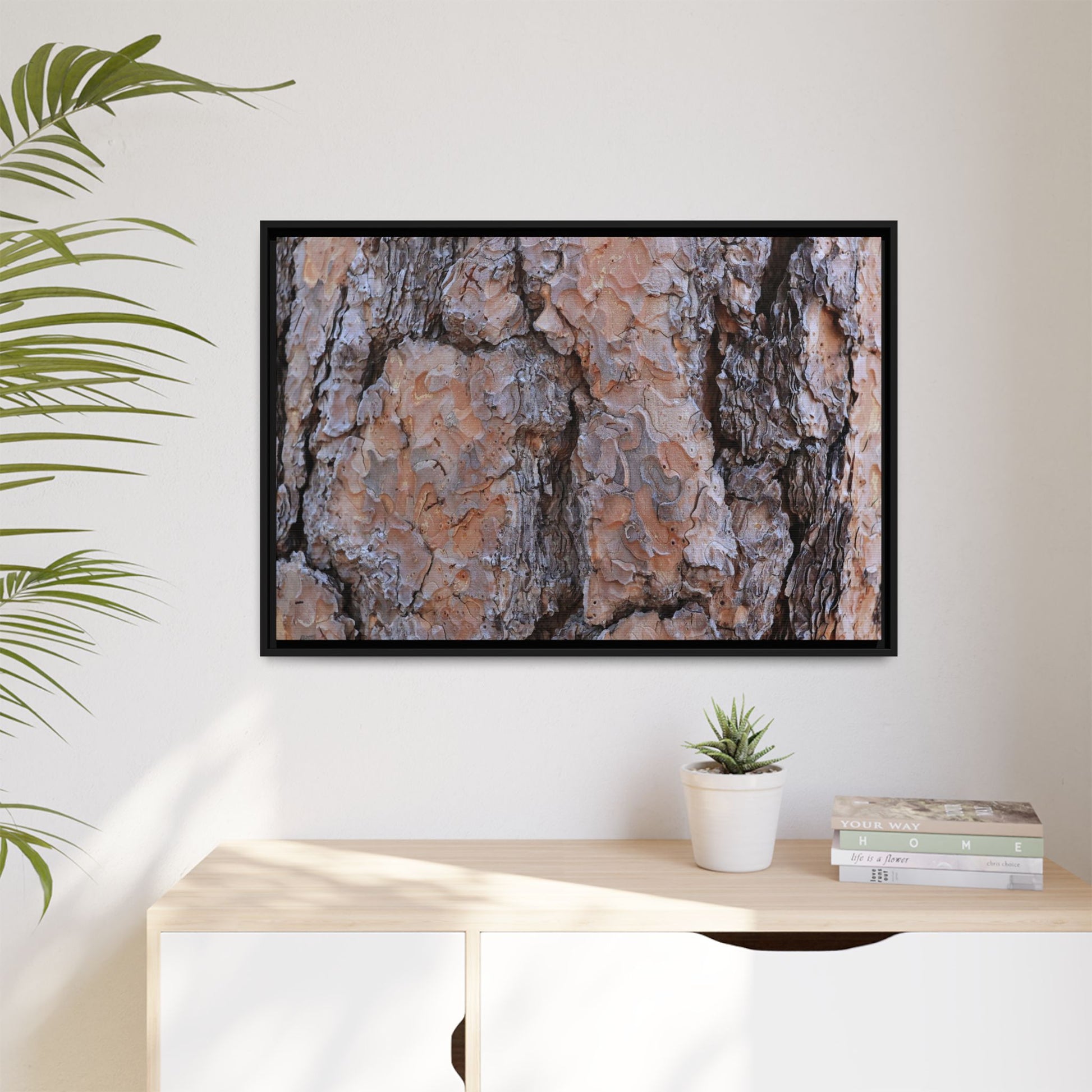 Tree Skin Symphony - Unique Stretched Canvas Wall Art - Art By Earth