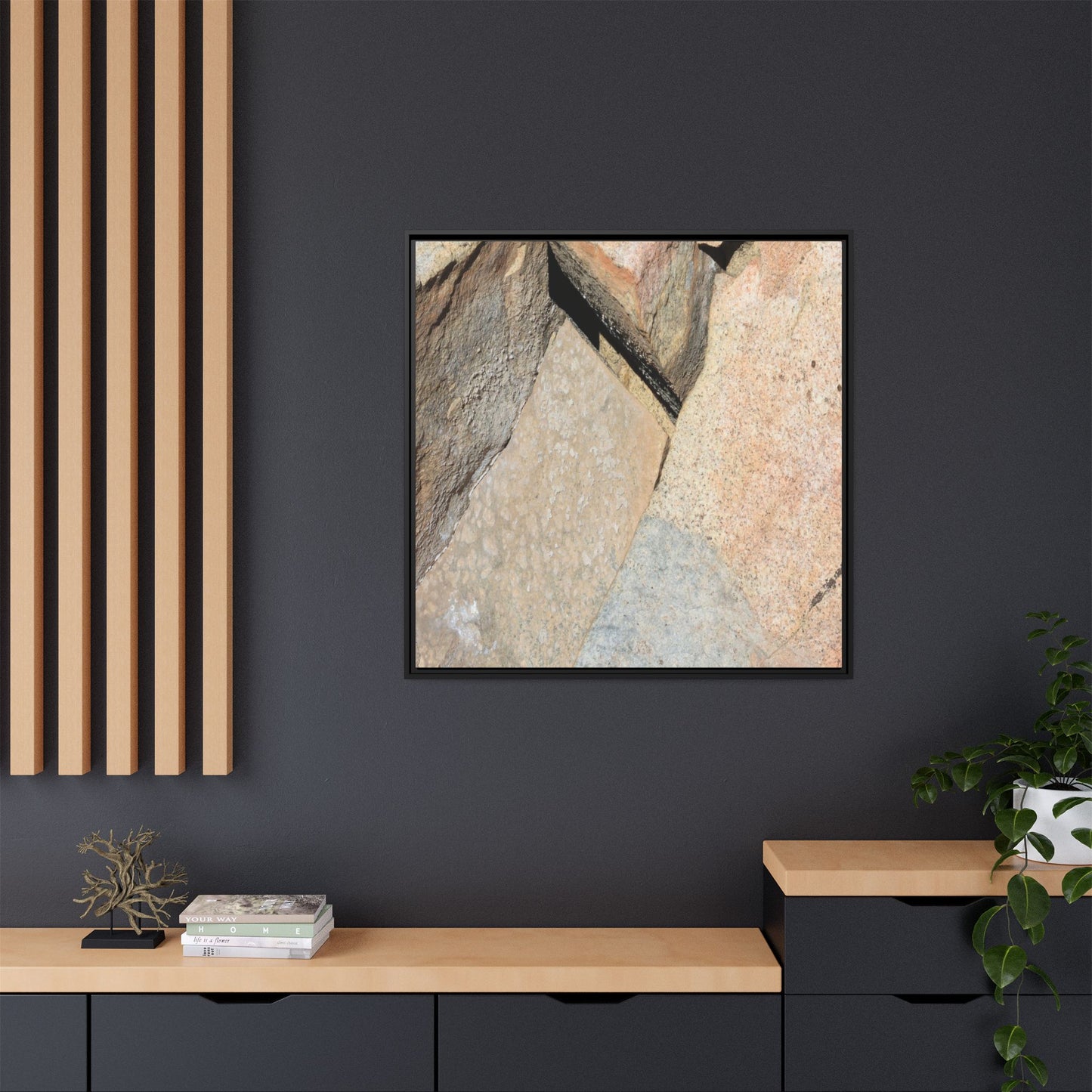 Rock Fragment - Unique Stretched Canvas Wall Art - Art By Earth