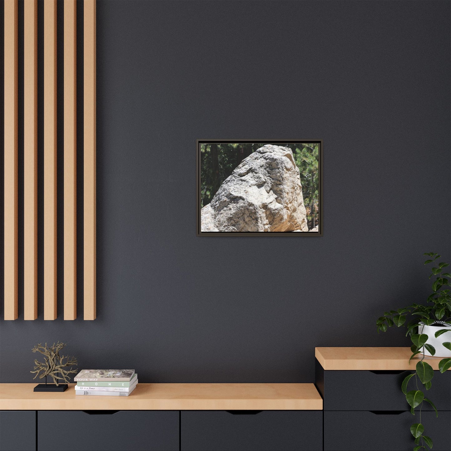 Stone's Silent Whisper - Unique Stretched Canvas Wall Art - Art By Earth