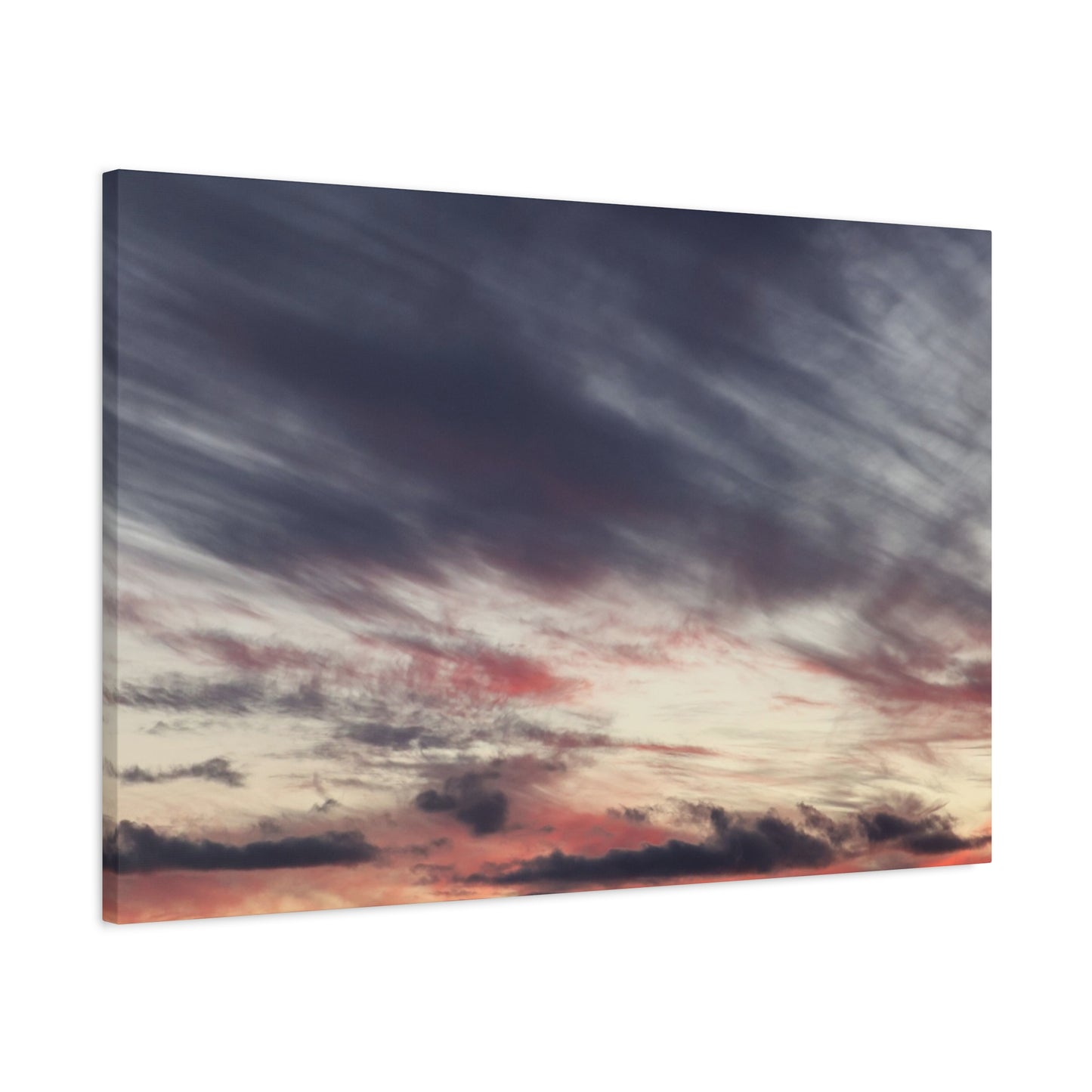 Sunset Over Mountains - Unique Frameless Canvas Wall Art - Art By Earth