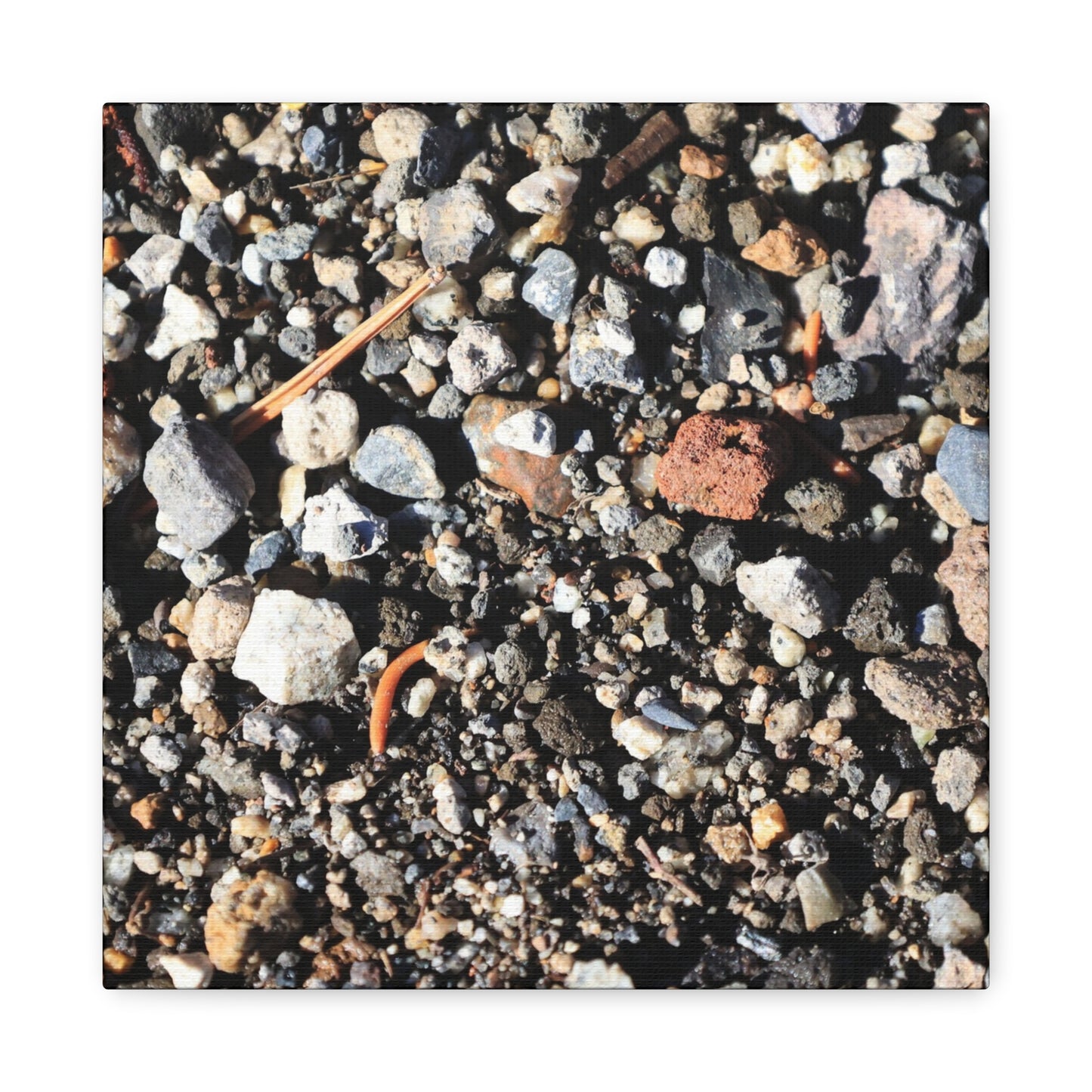 Scattered Stones - Unique Frameless Canvas Wall Art