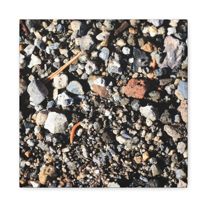 Scattered Stones - Unique Frameless Canvas Wall Art