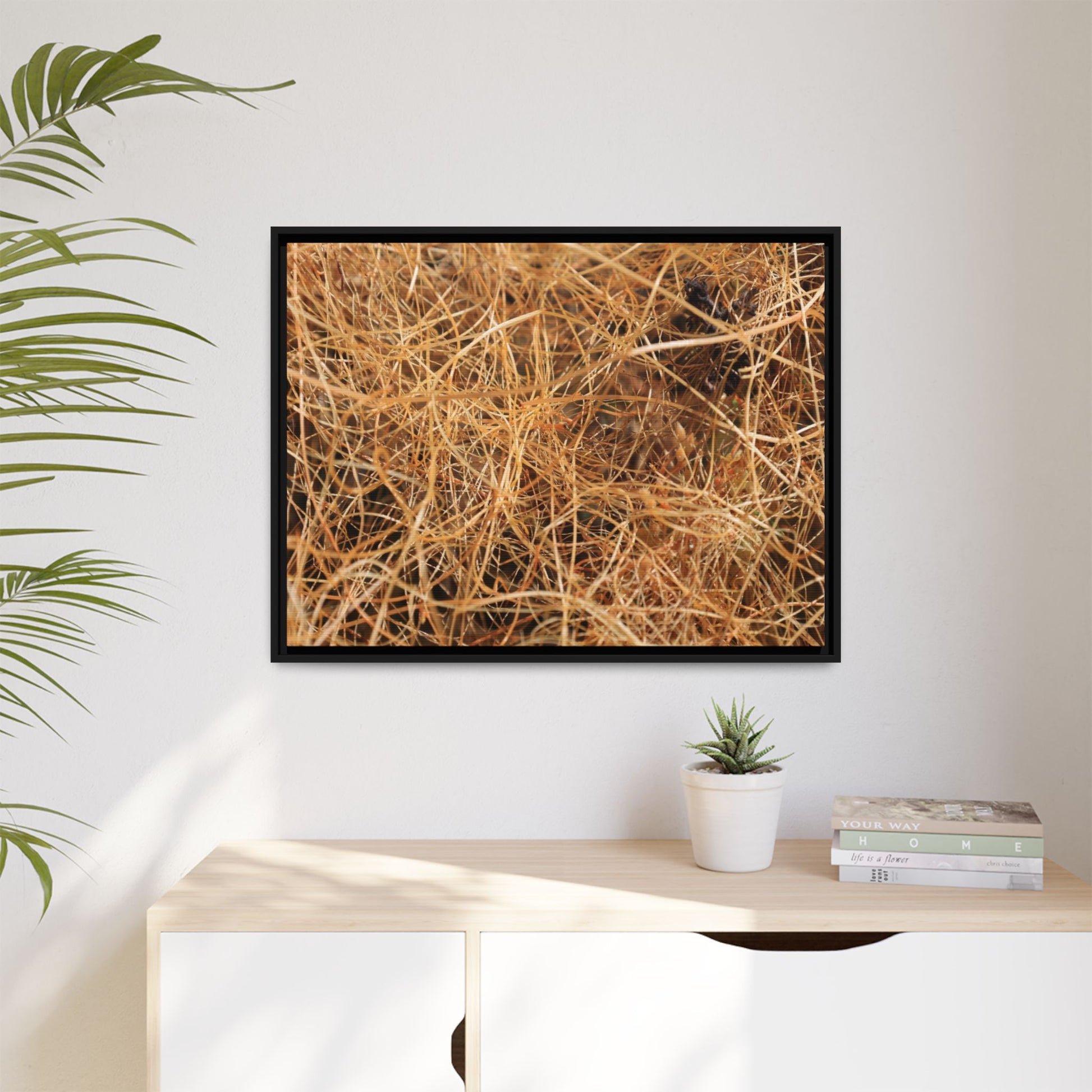 Dried Grass - Unique Stretched Canvas Wall Art - Art By Earth