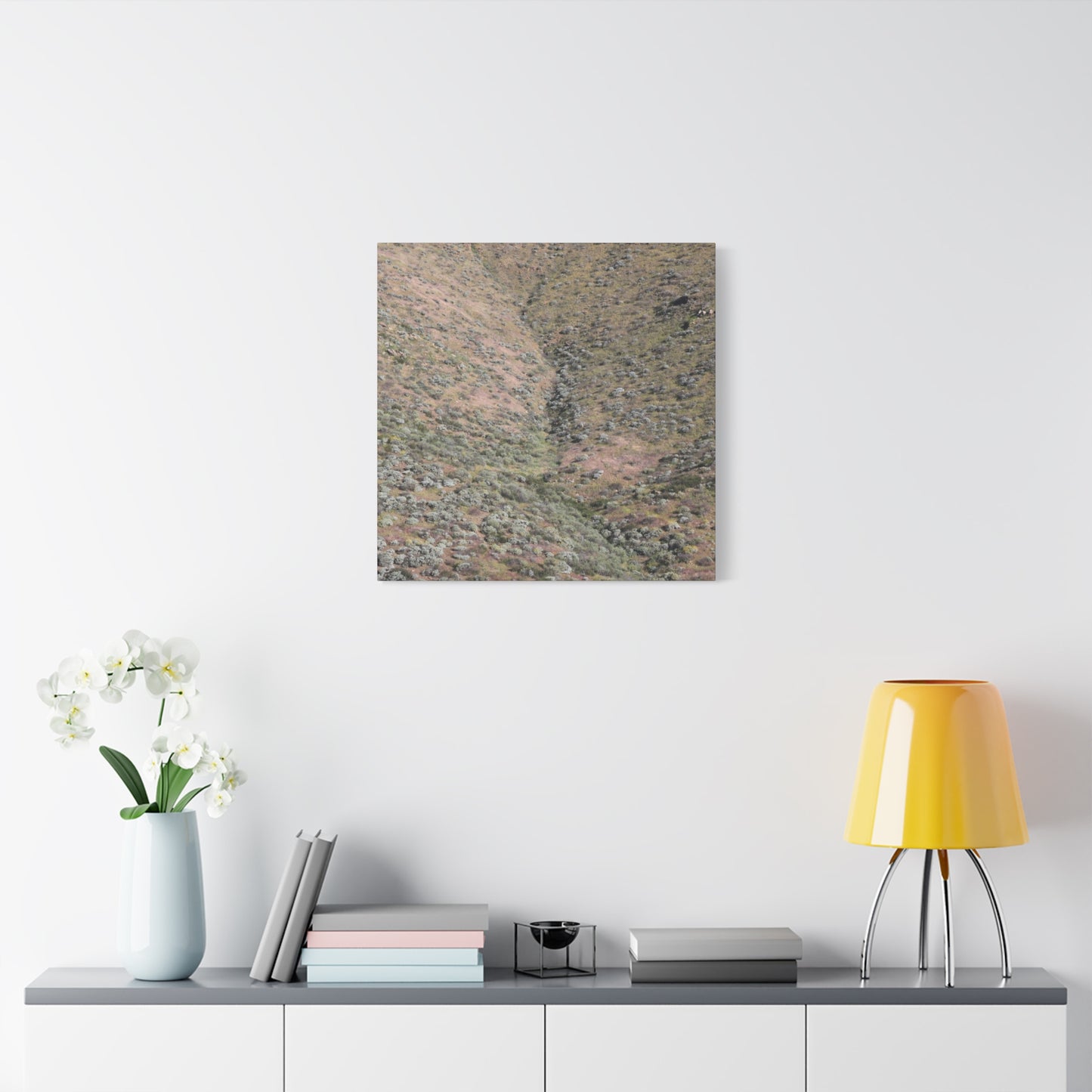Desert Hillside - Unique Frameless Canvas Wall Art - Art By Earth