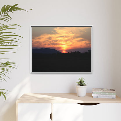 Gilded Horizon - Unique Stretched Canvas Wall Art - Art By Earth