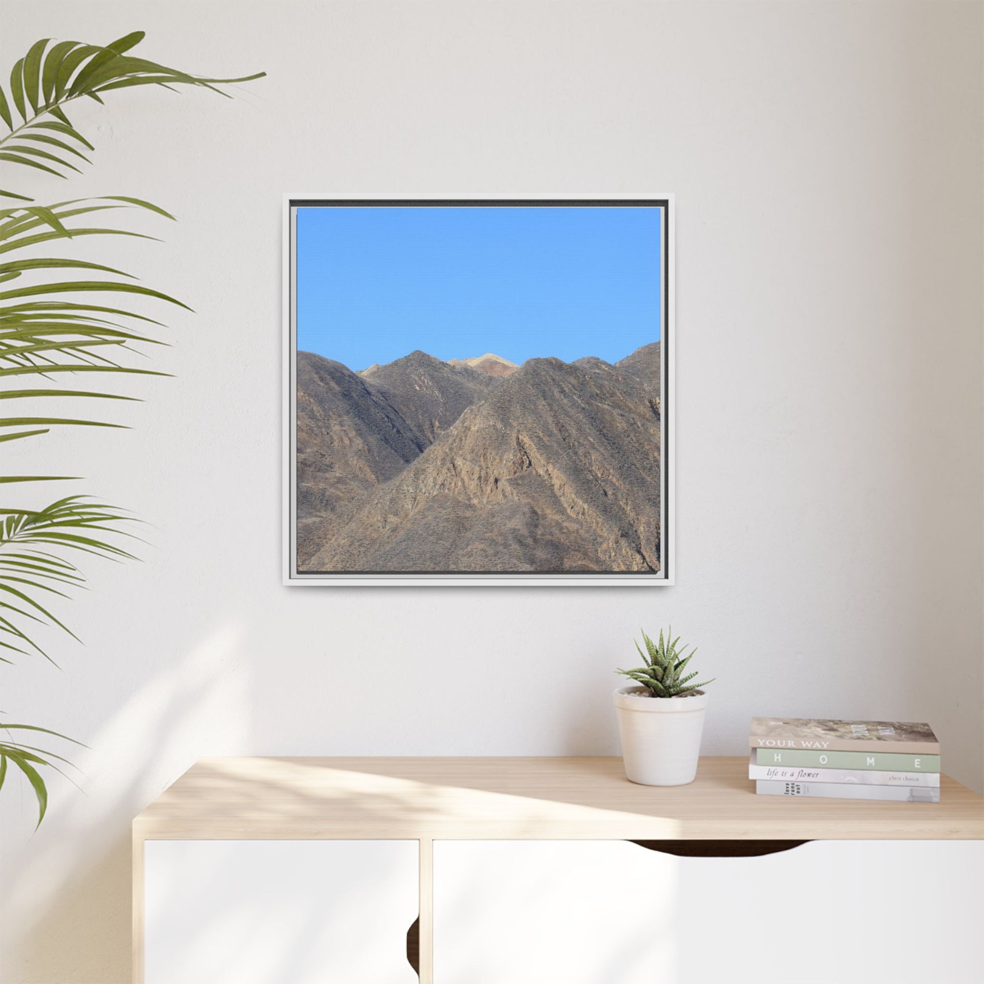 Echoes of Barren Peaks - Unique Stretched Canvas Wall Art - Art By Earth