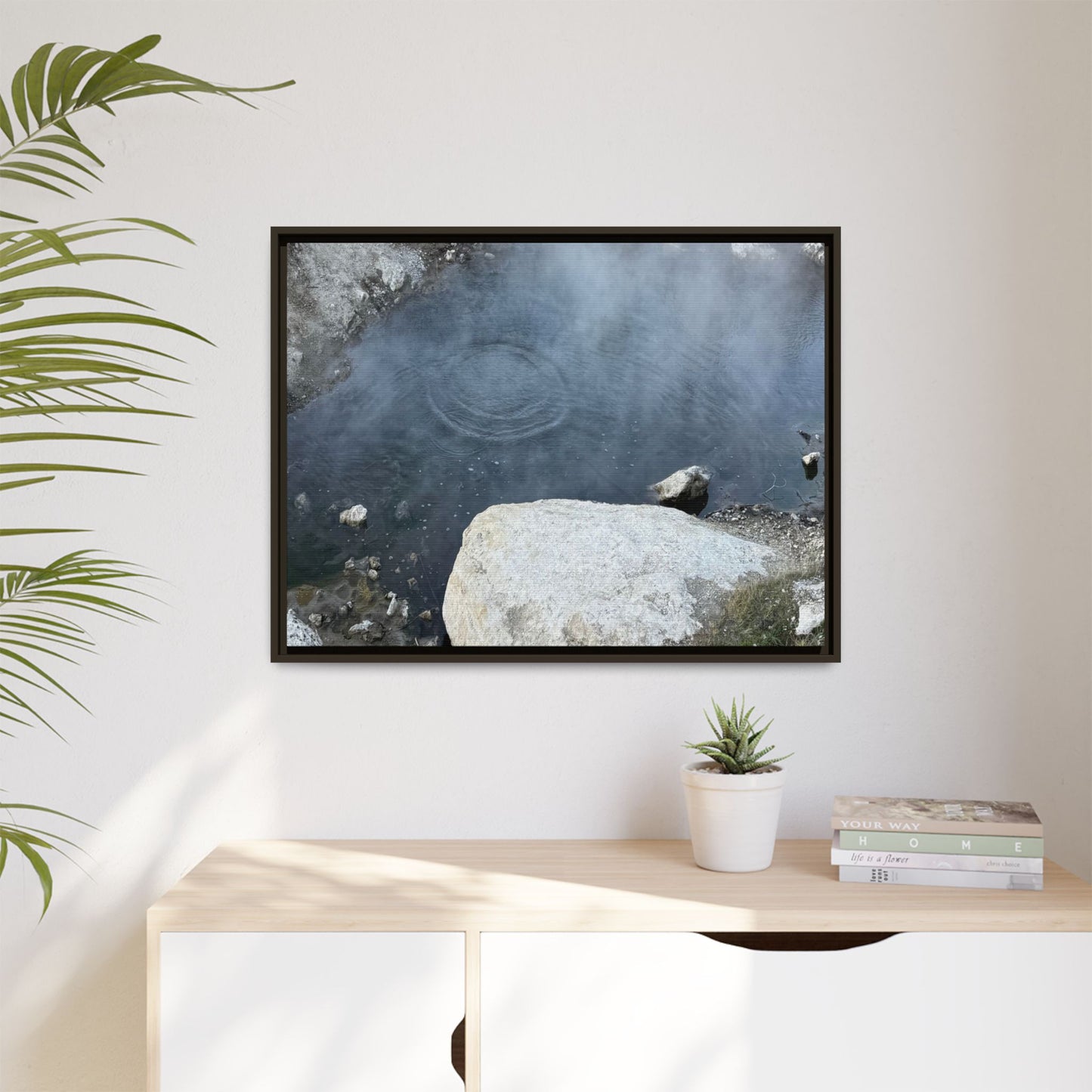 Ripples of Silence - Unique Stretched Canvas Wall Art