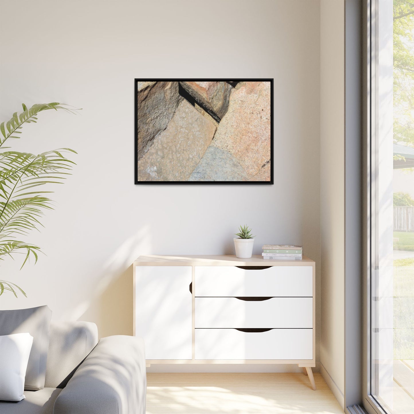 Rock Fragment - Unique Stretched Canvas Wall Art - Art By Earth