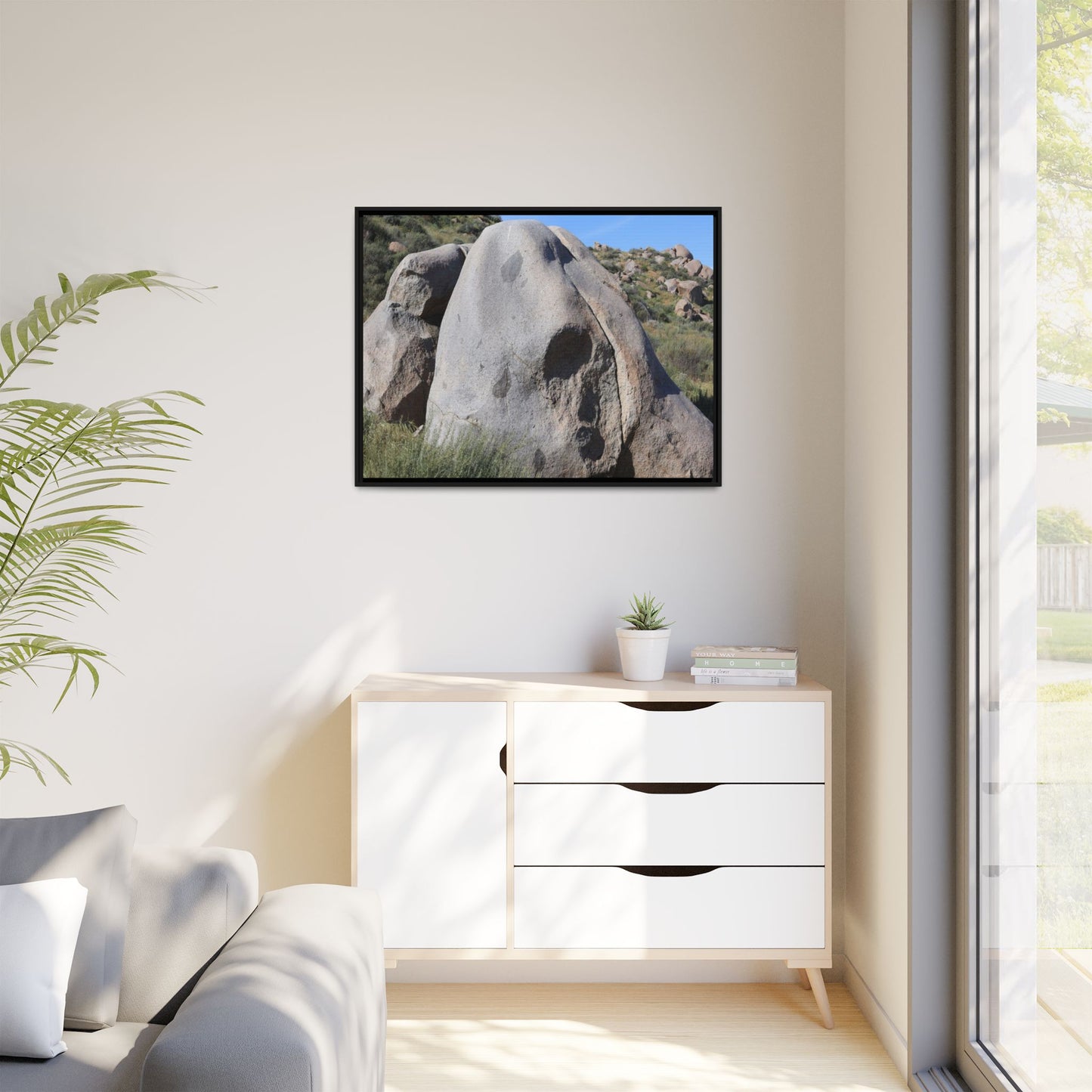 Skull Rock Desert - Unique Stretched Canvas Wall Art - Art By Earth