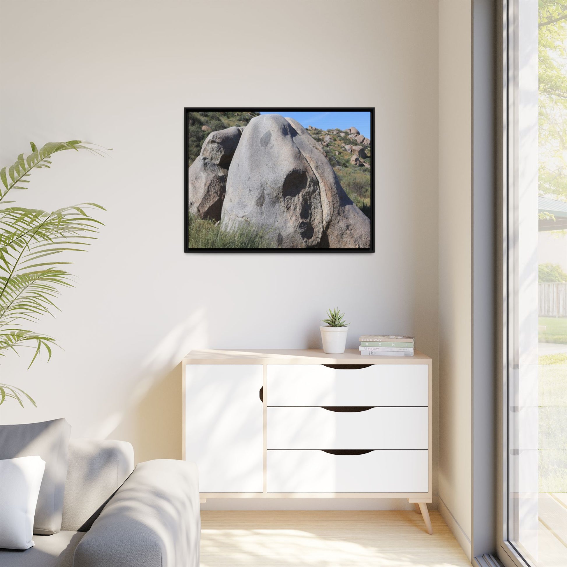 Skull Rock Desert - Unique Stretched Canvas Wall Art - Art By Earth