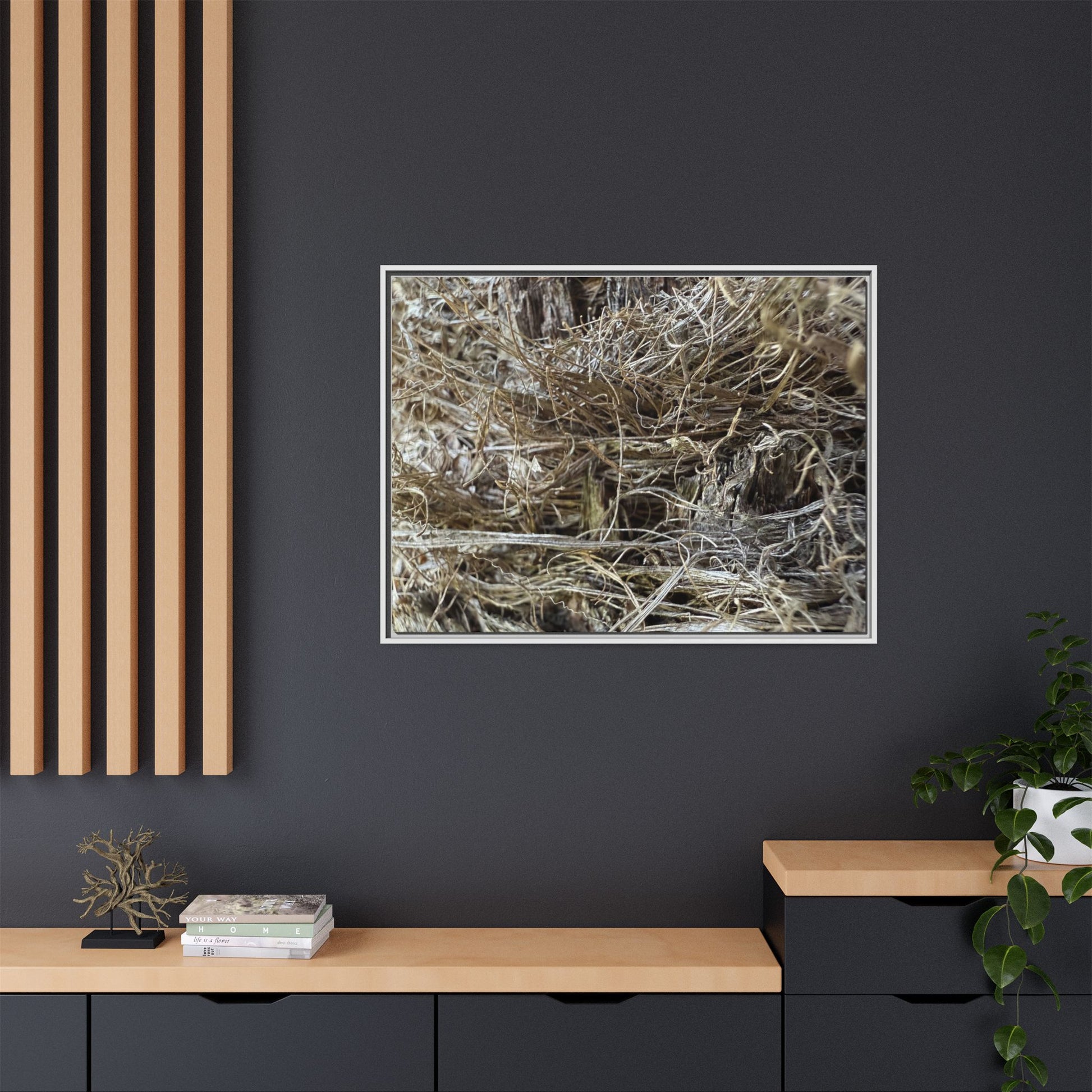 Tangled Whispers of Autumn - Unique Stretched Canvas Wall Art - Art By Earth