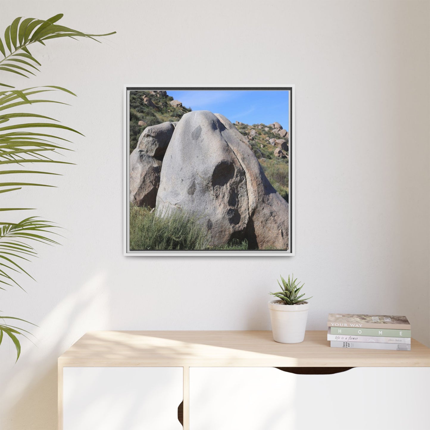 Skull Rock Desert - Unique Stretched Canvas Wall Art - Art By Earth