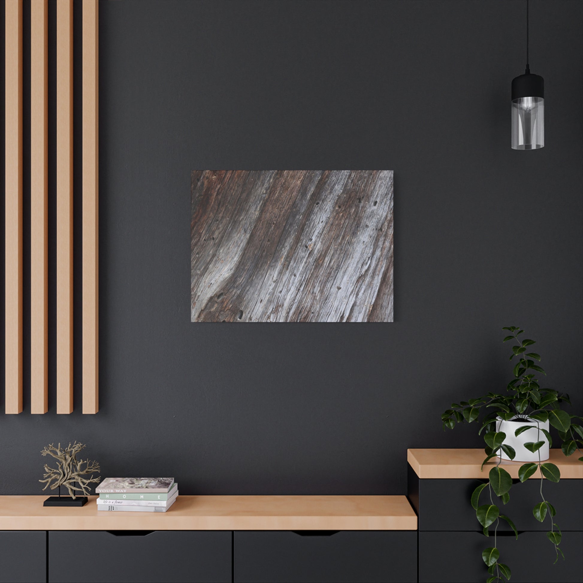 Aged Planks - Unique Frameless Canvas Wall Art - Art By Earth