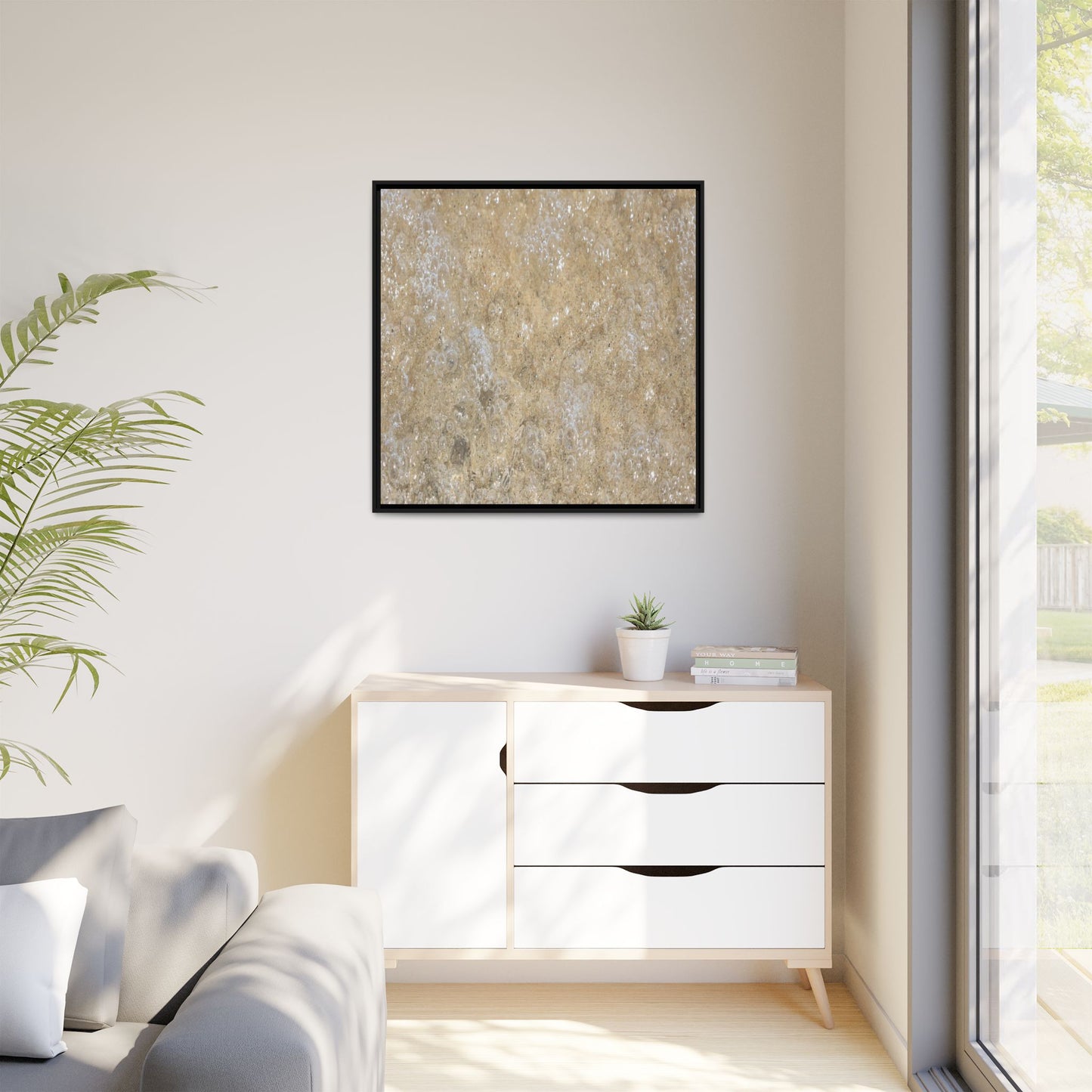 Bubbling Sand - Unique Stretched Canvas Wall Art - Art By Earth